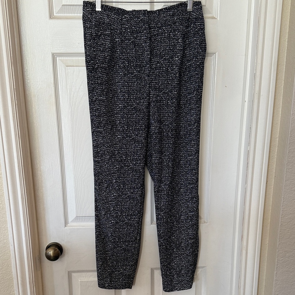 Express Black and White Cropped Pants